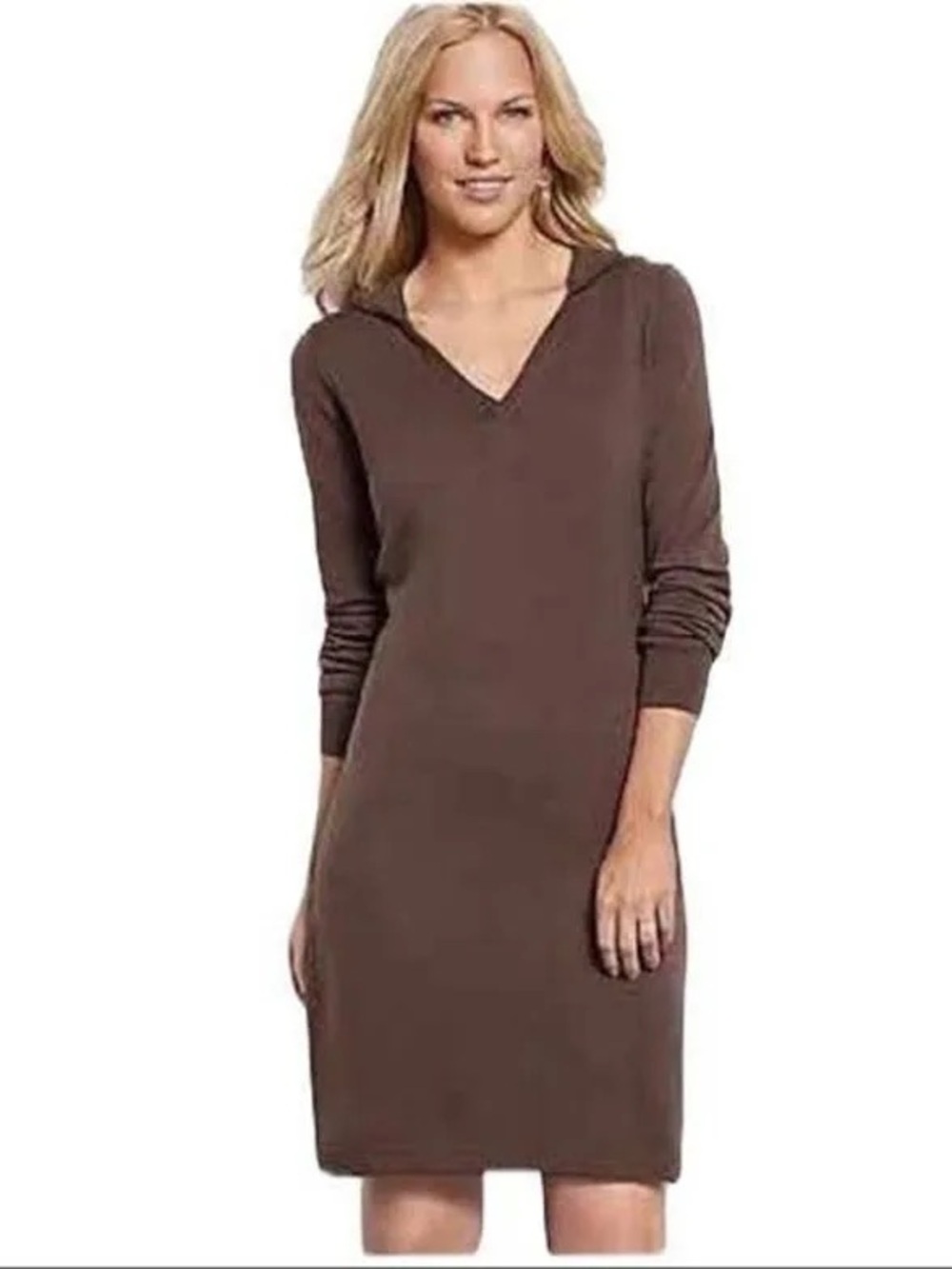Tommy Bahama brown Pickford Hooded Dress- long sleeves